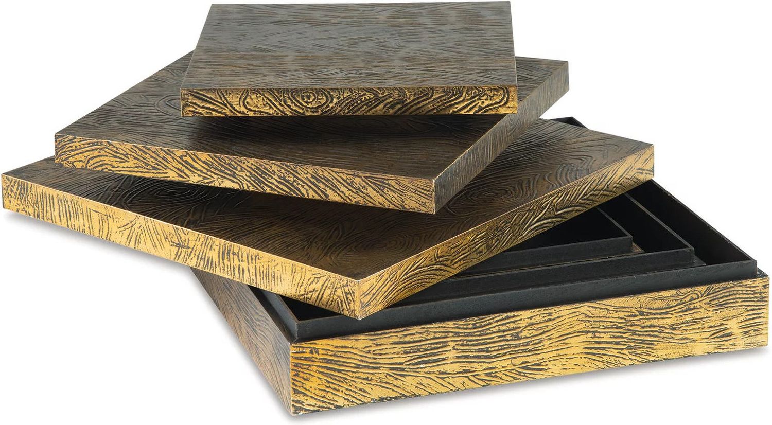 Keldy Antique Brass Box Set of 3 A2000490