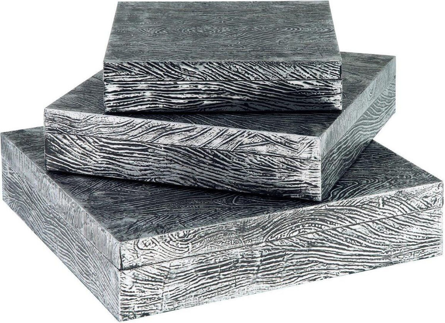 Keldy Antique Pewter Box Set of 3 A2000491