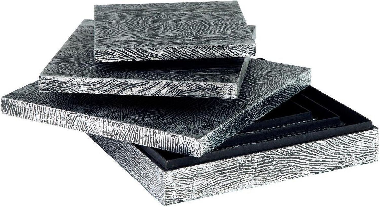 Keldy Antique Pewter Box Set of 3 A2000491
