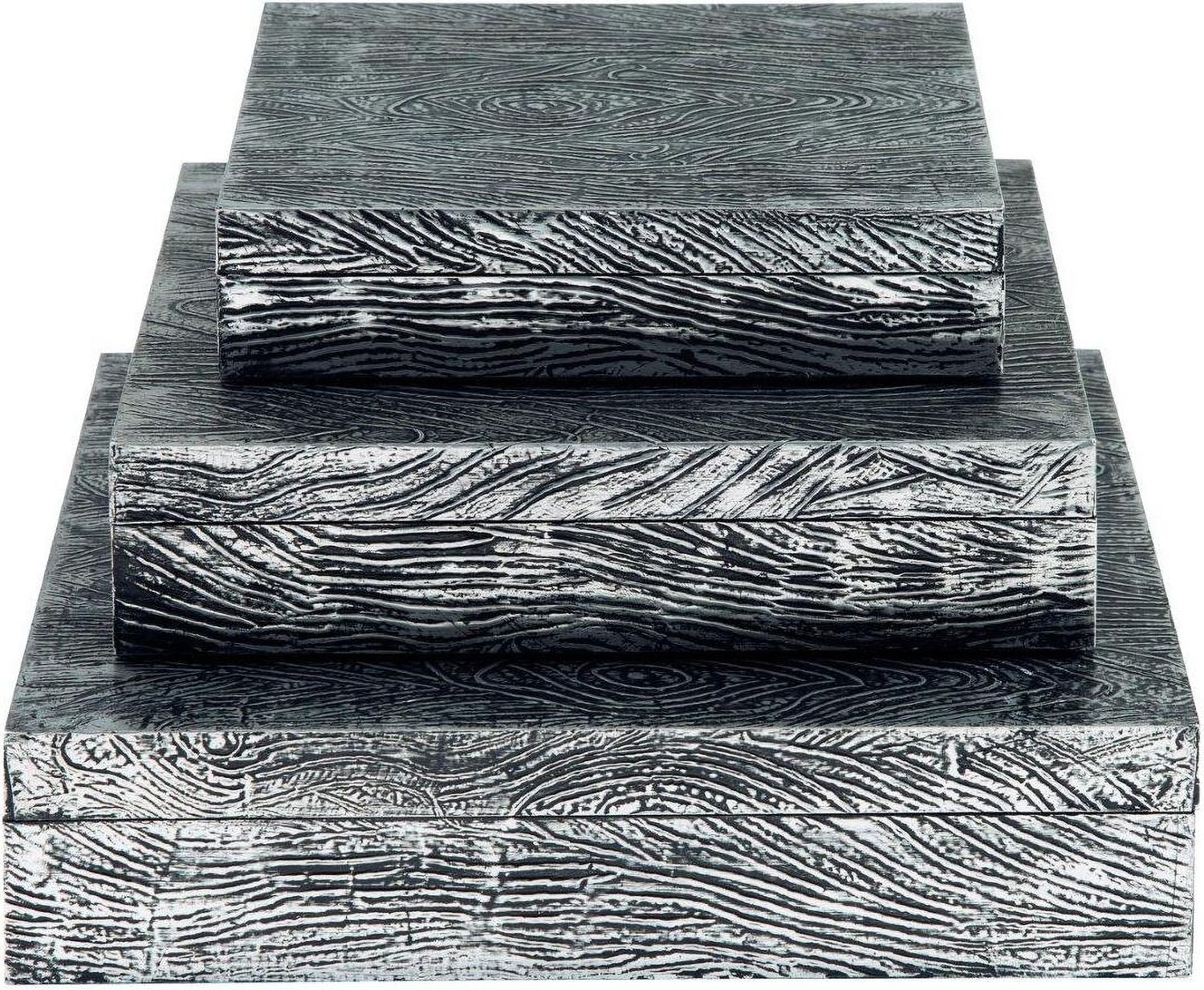 Keldy Antique Pewter Box Set of 3 A2000491