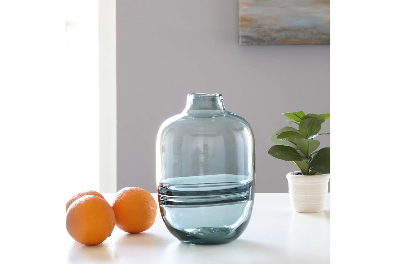 Lemmitt Teal Vase A2000540