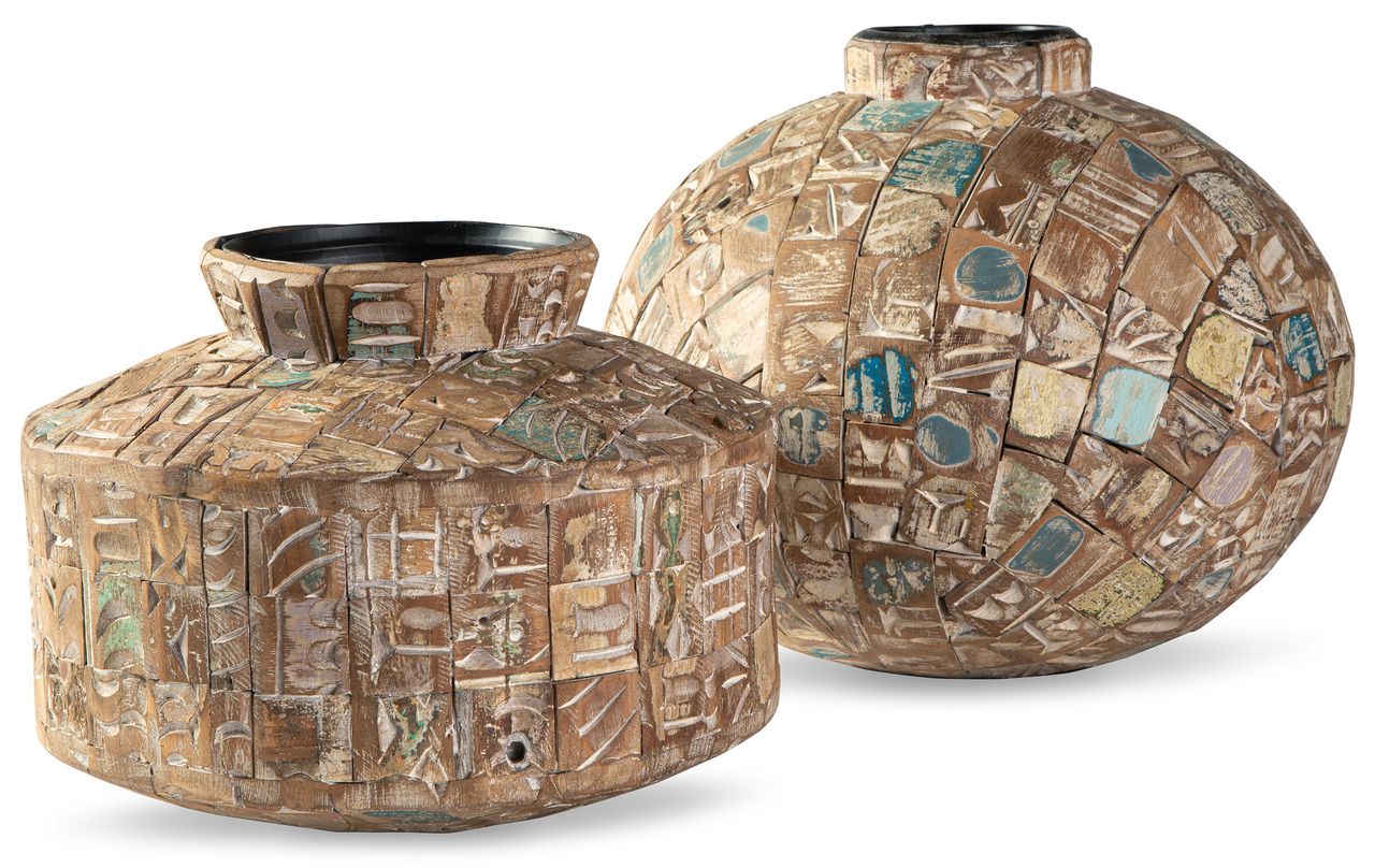 Meltland Black And Natural Vase A2000557