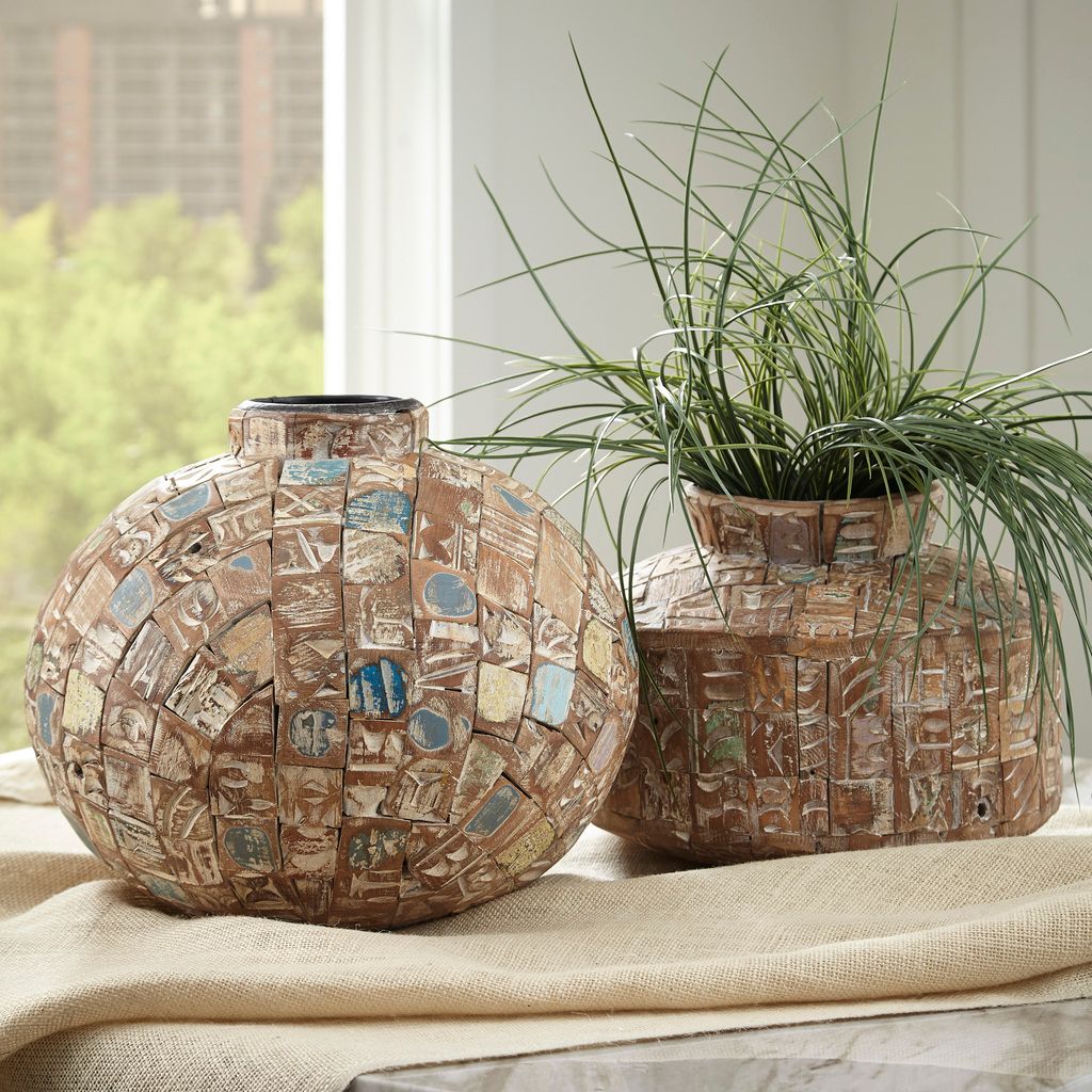 Meltland Black And Natural Vase A2000557