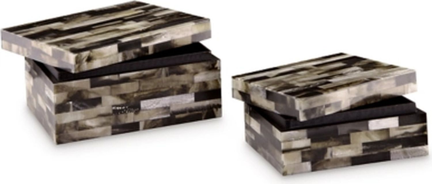 Ellford Black/Brown/Cream Box Set of 2 A2000596