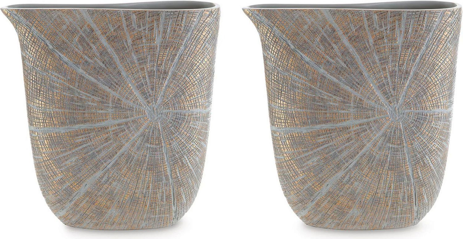 Ardenley Antique Gold Finish Vase Set of 2 A2000608