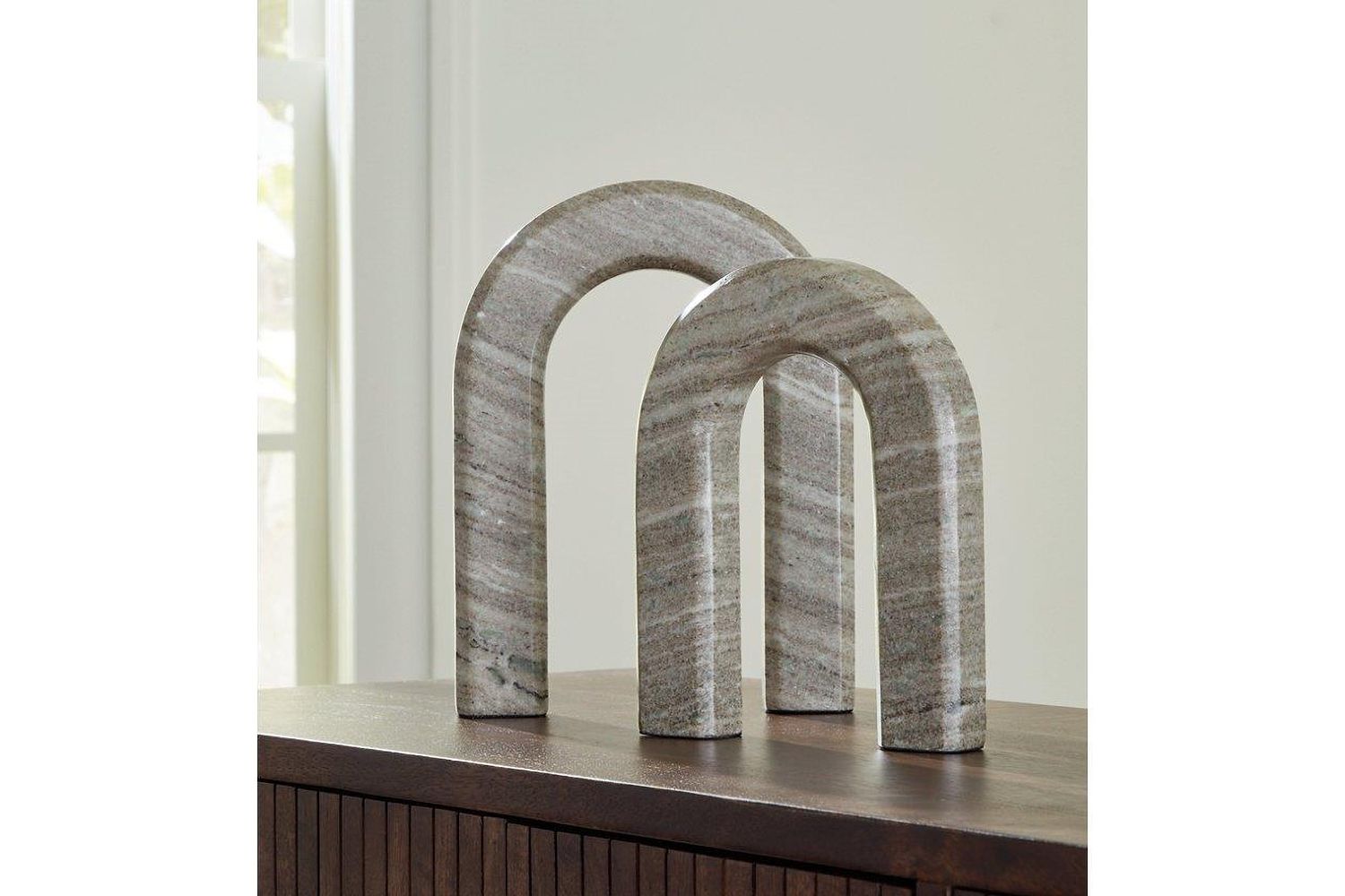 Keithton Sculpture Set of 2 In Taupe A2000618