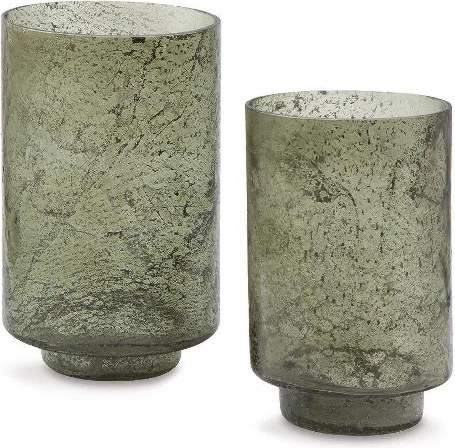 Clarkton Candle Holder Set of 2 In Green A2000623