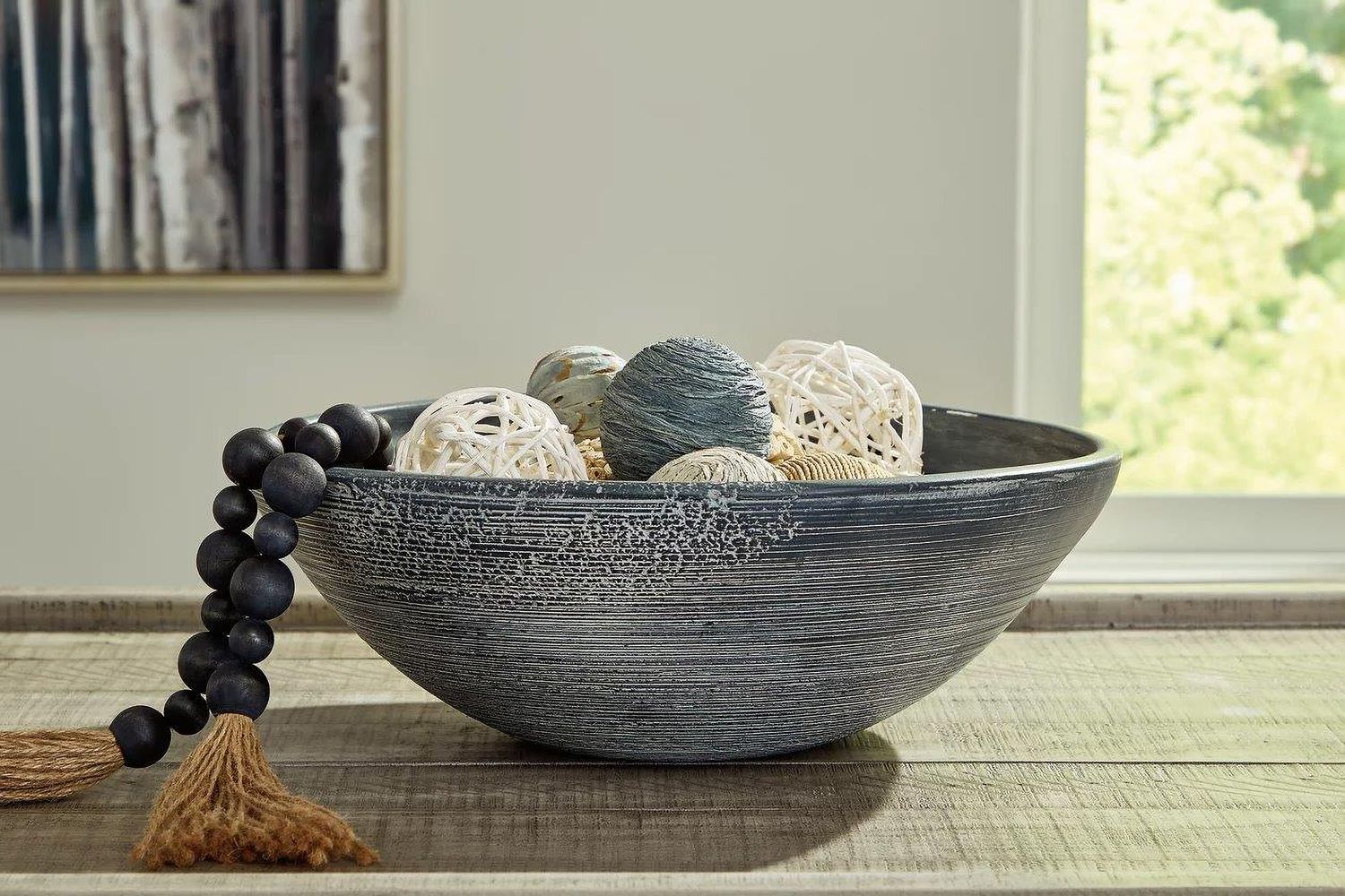 Meadie Bowl In Distressed Blue A2000630