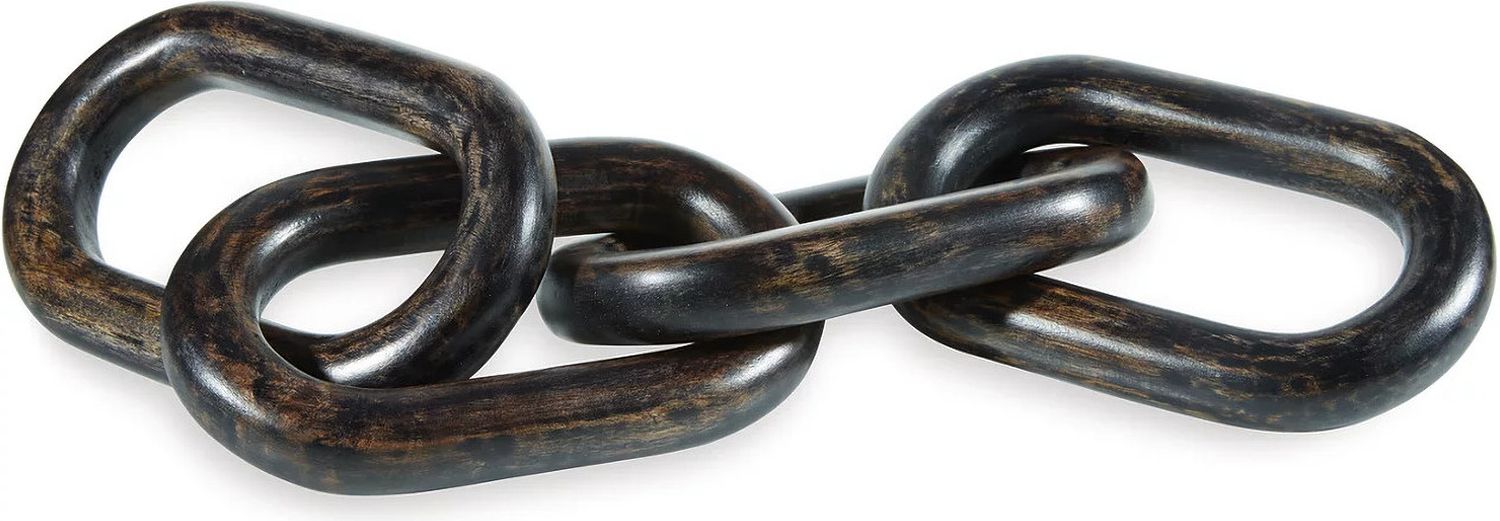 Mardelby Sculpture In Distressed Black A2000632