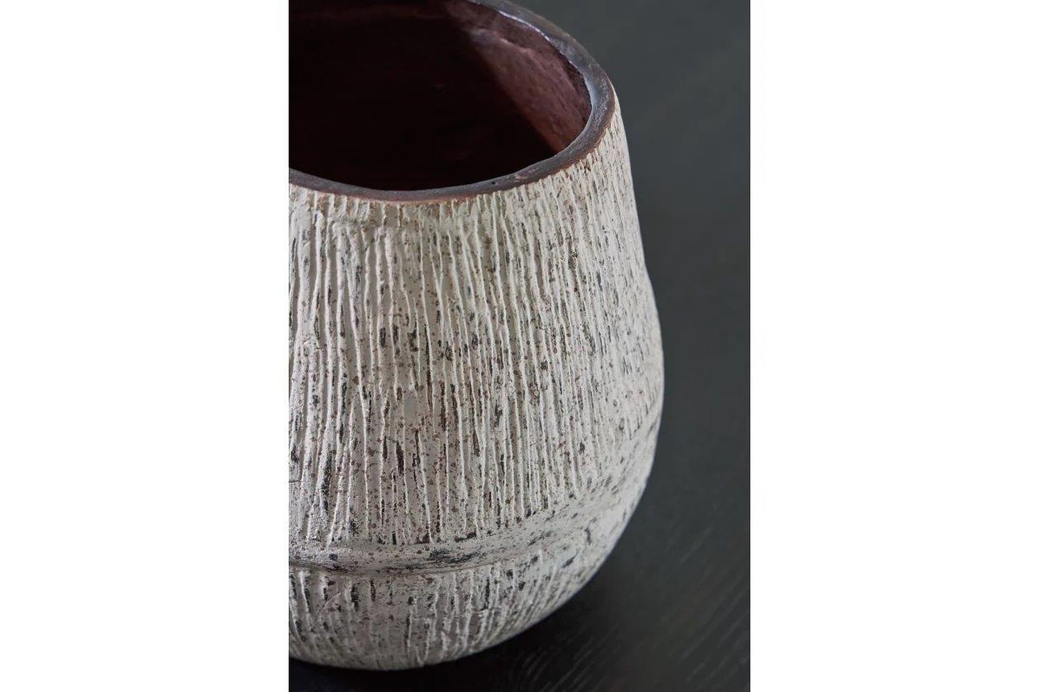 Claymount Vase In Distressed Brown A2000635