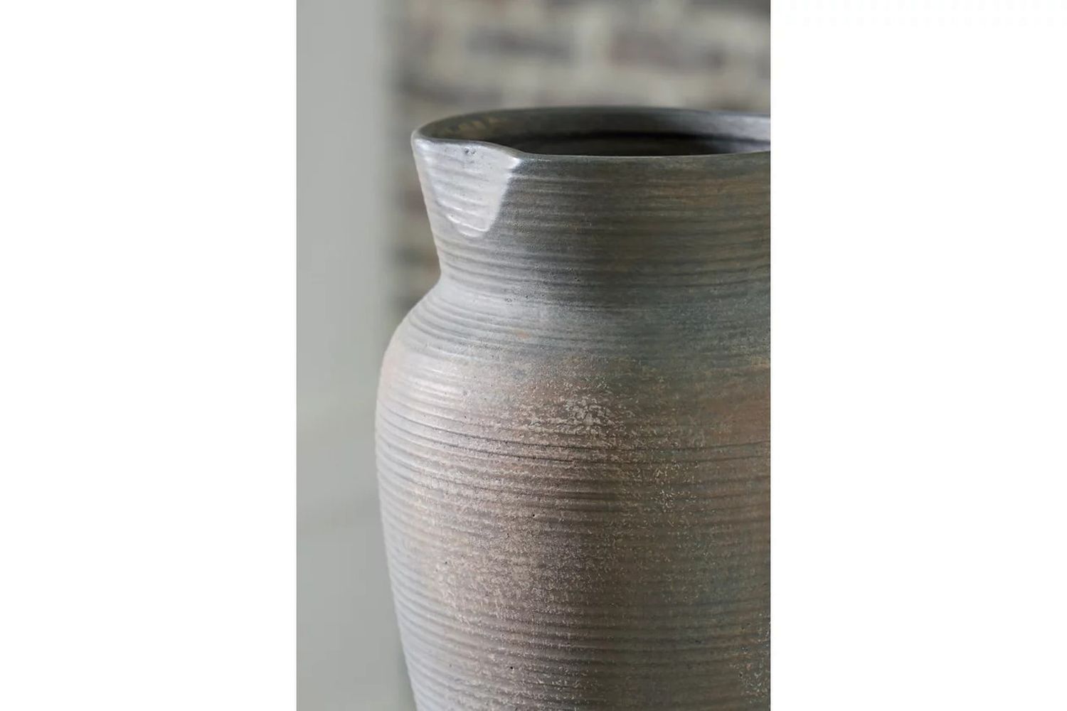 Brickmen Vase In Antique Grey A2000657