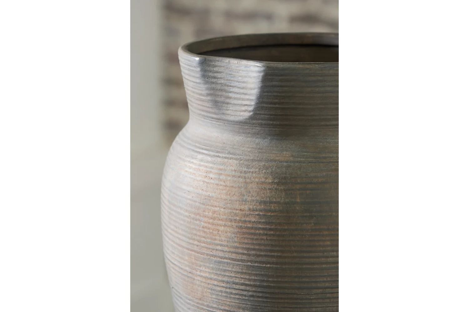 Brickmen Vase In Antique Grey A2000658