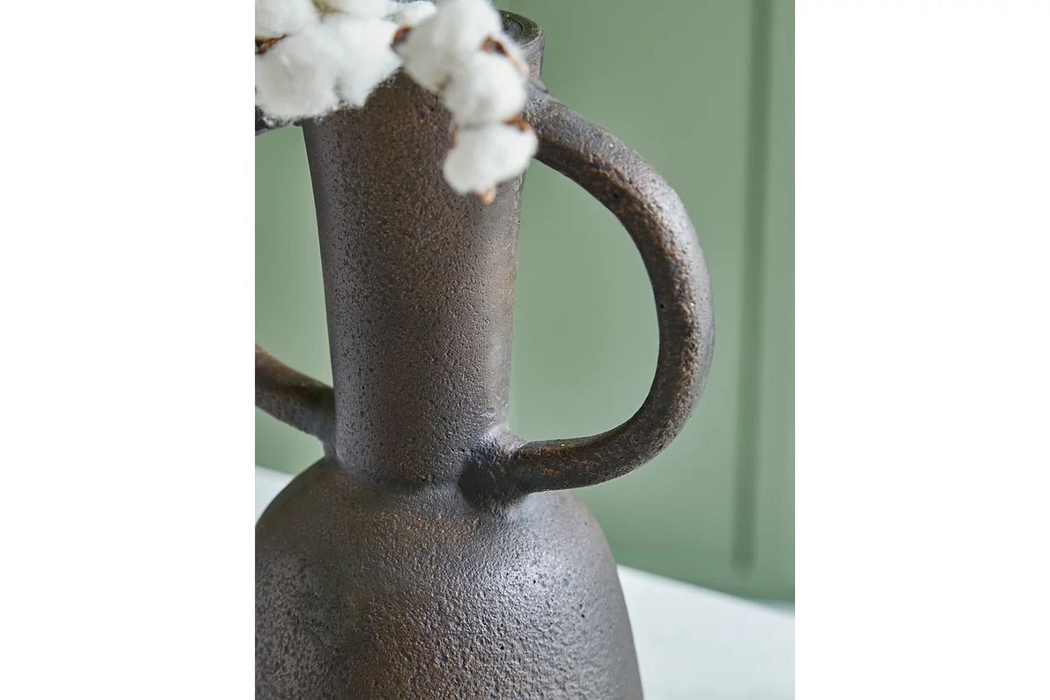 Aadeen Small Vase In Distressed Brown A2000673