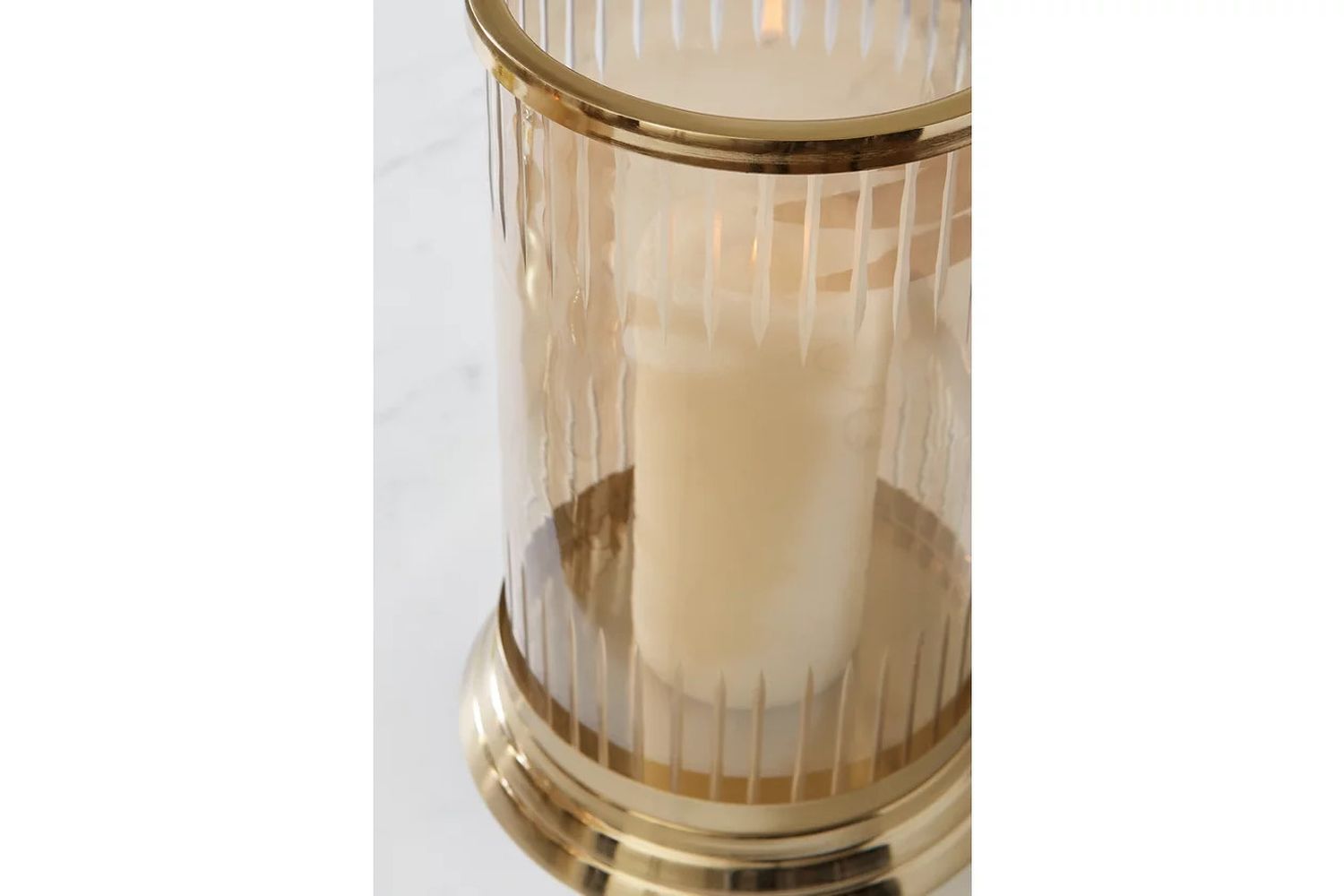 Aavinson Small Candle Holder In Amber A2000687