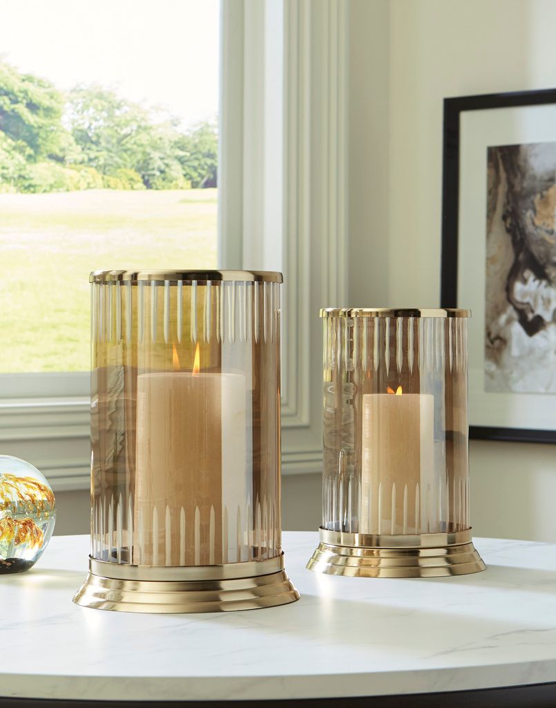Aavinson Small Candle Holder In Amber A2000687
