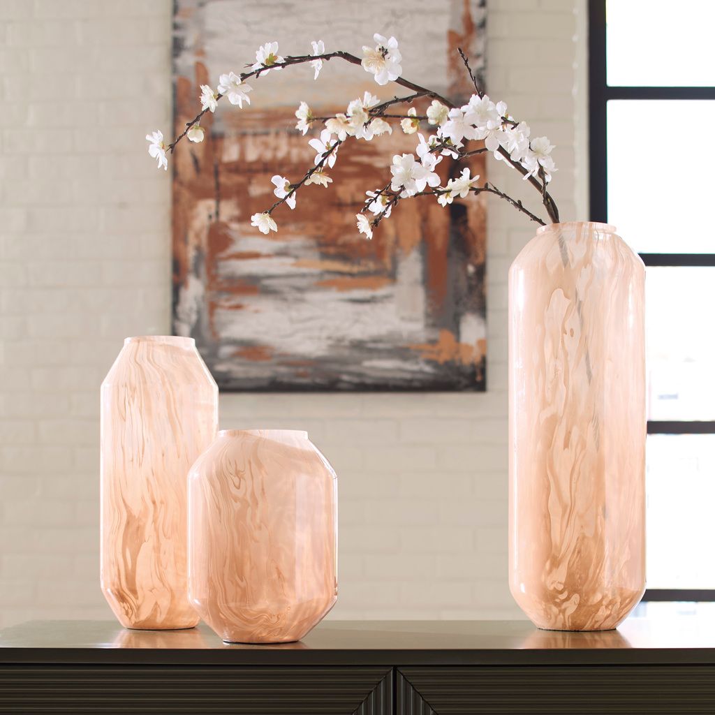 Dushby 9 Inch Vase In Blush Pink A2000728