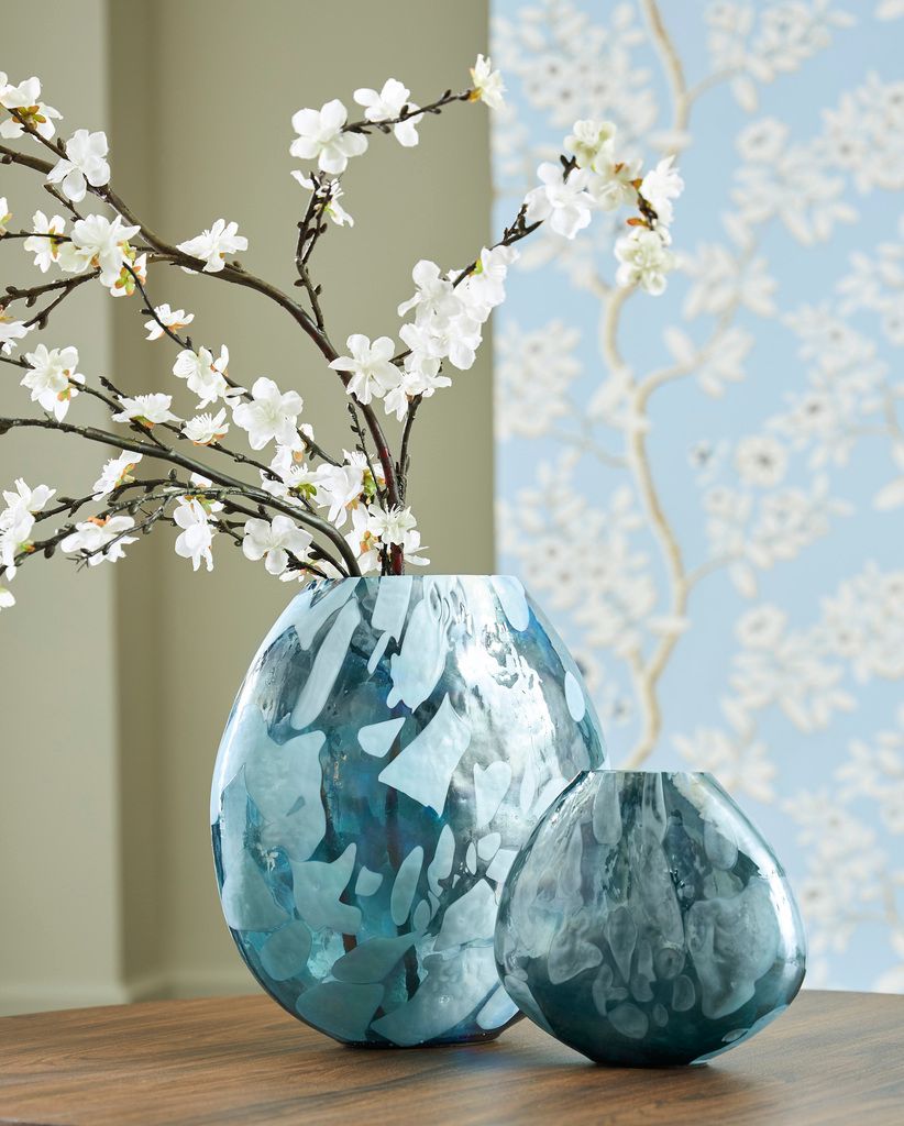 Cartshaw 7 Inch Vase In Iridescent Teal A2000738
