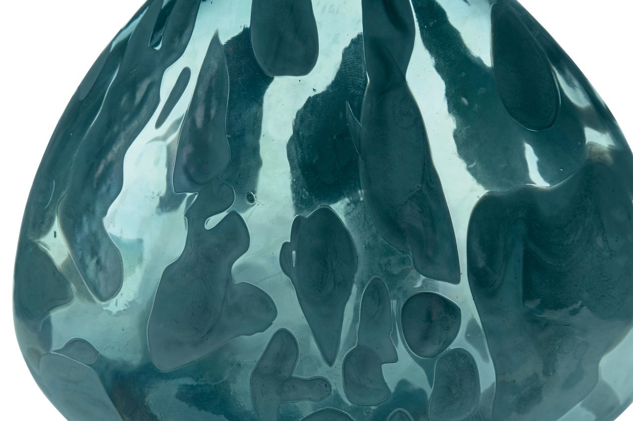 Cartshaw 11 Inch Vase In Iridescent Teal A2000739