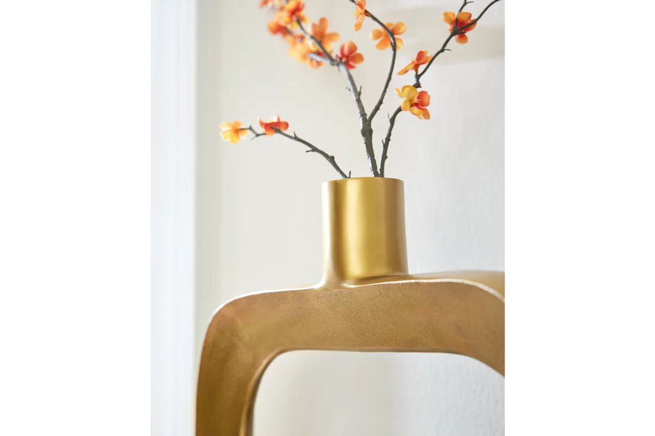 Lawtonville 16 Inch Vase In Antique Gold A2000751