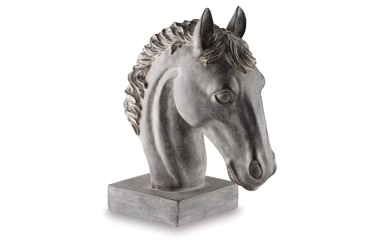 Carnlow Sculpture In Antique Black A2000772