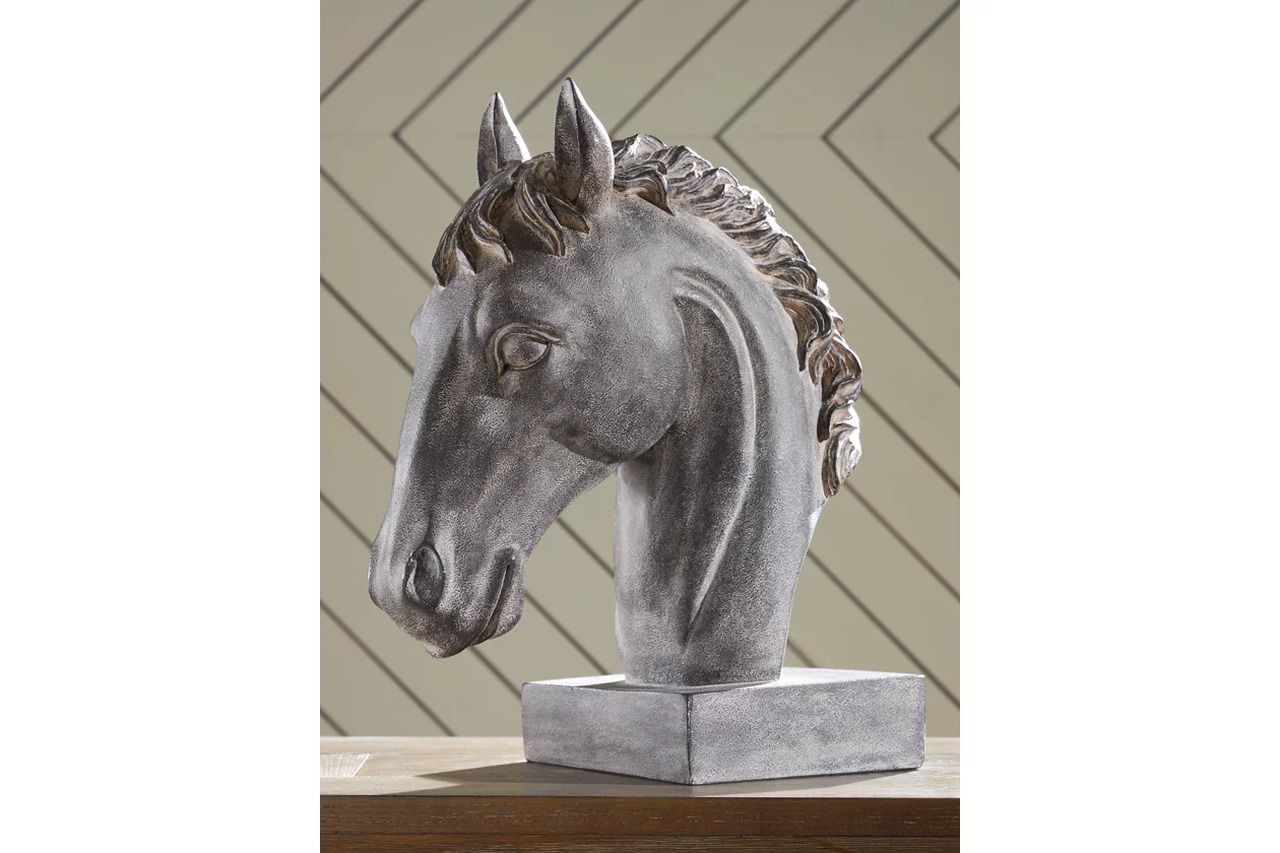 Carnlow Sculpture In Antique Black A2000772