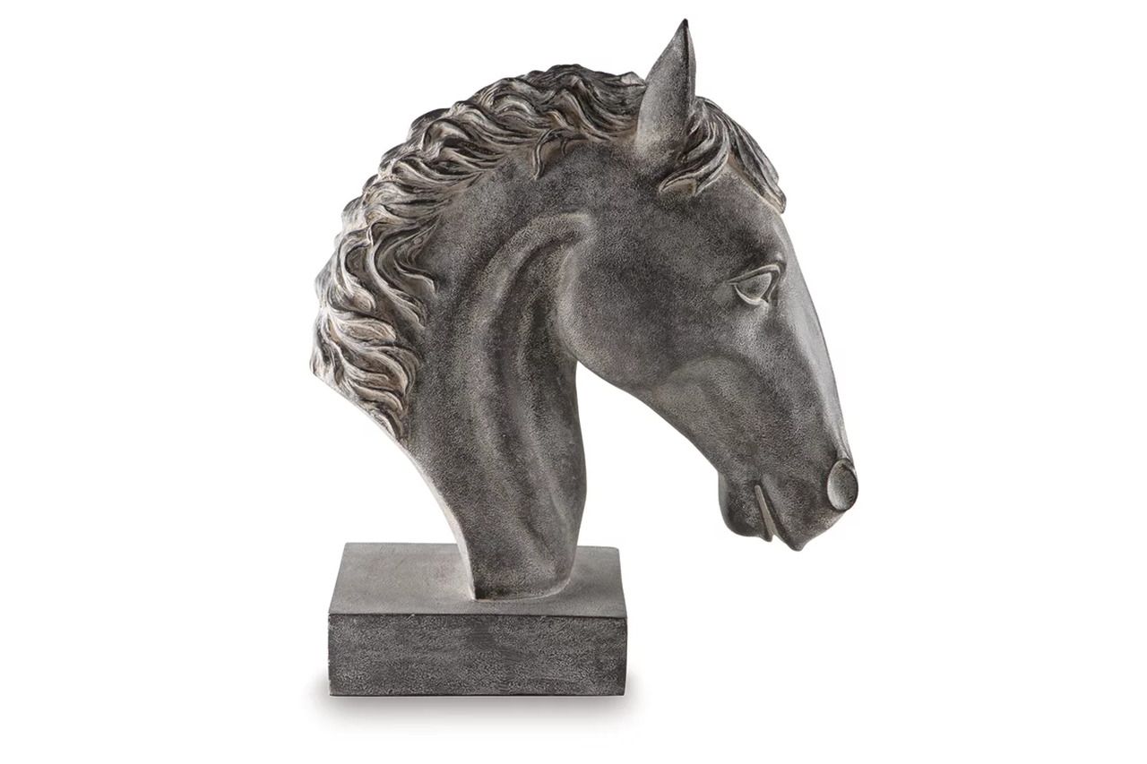 Carnlow Sculpture In Antique Black A2000772