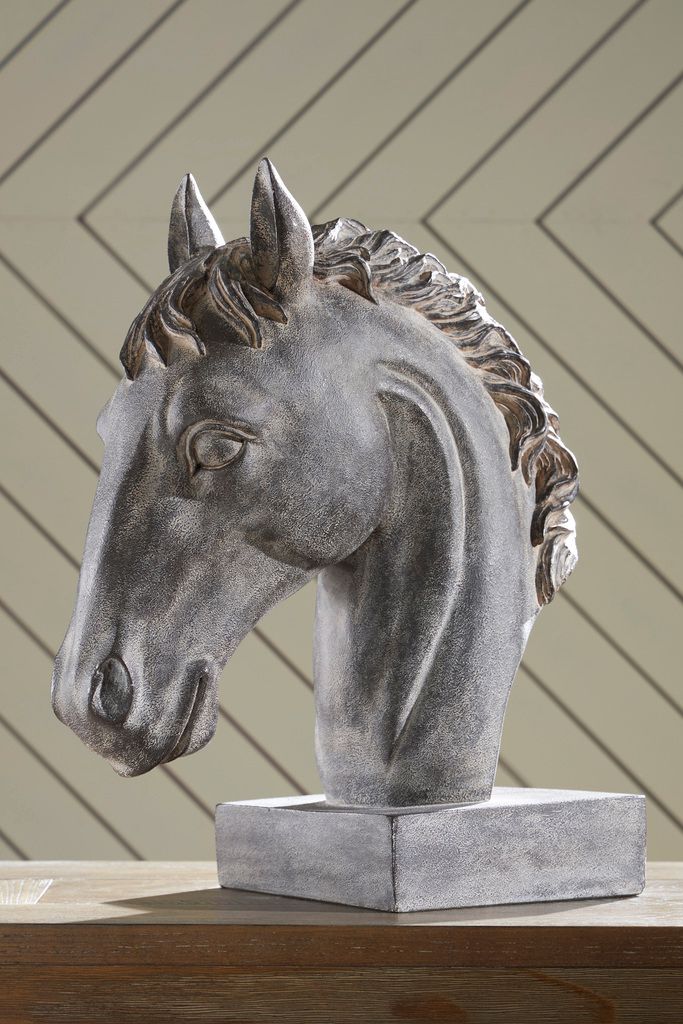 Carnlow Sculpture In Antique Black A2000772