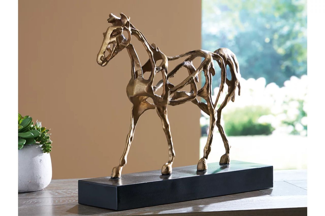 Grainville Sculpture In Antique Gold A2000774