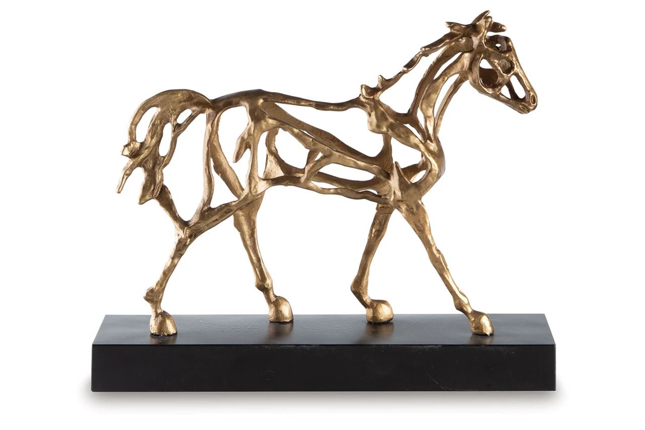 Grainville Sculpture In Antique Gold A2000774