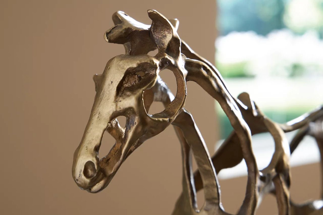 Grainville Sculpture In Antique Gold A2000774