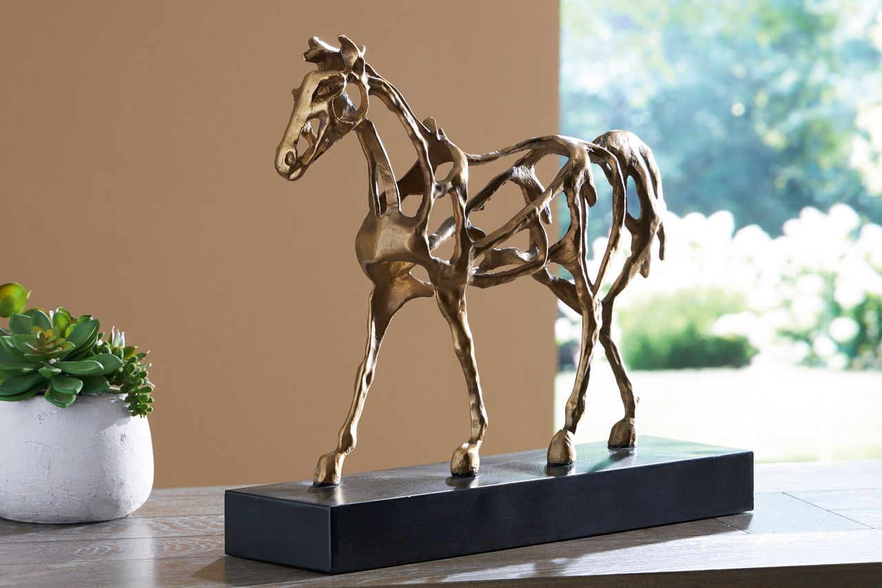 Grainville Sculpture In Antique Gold A2000774