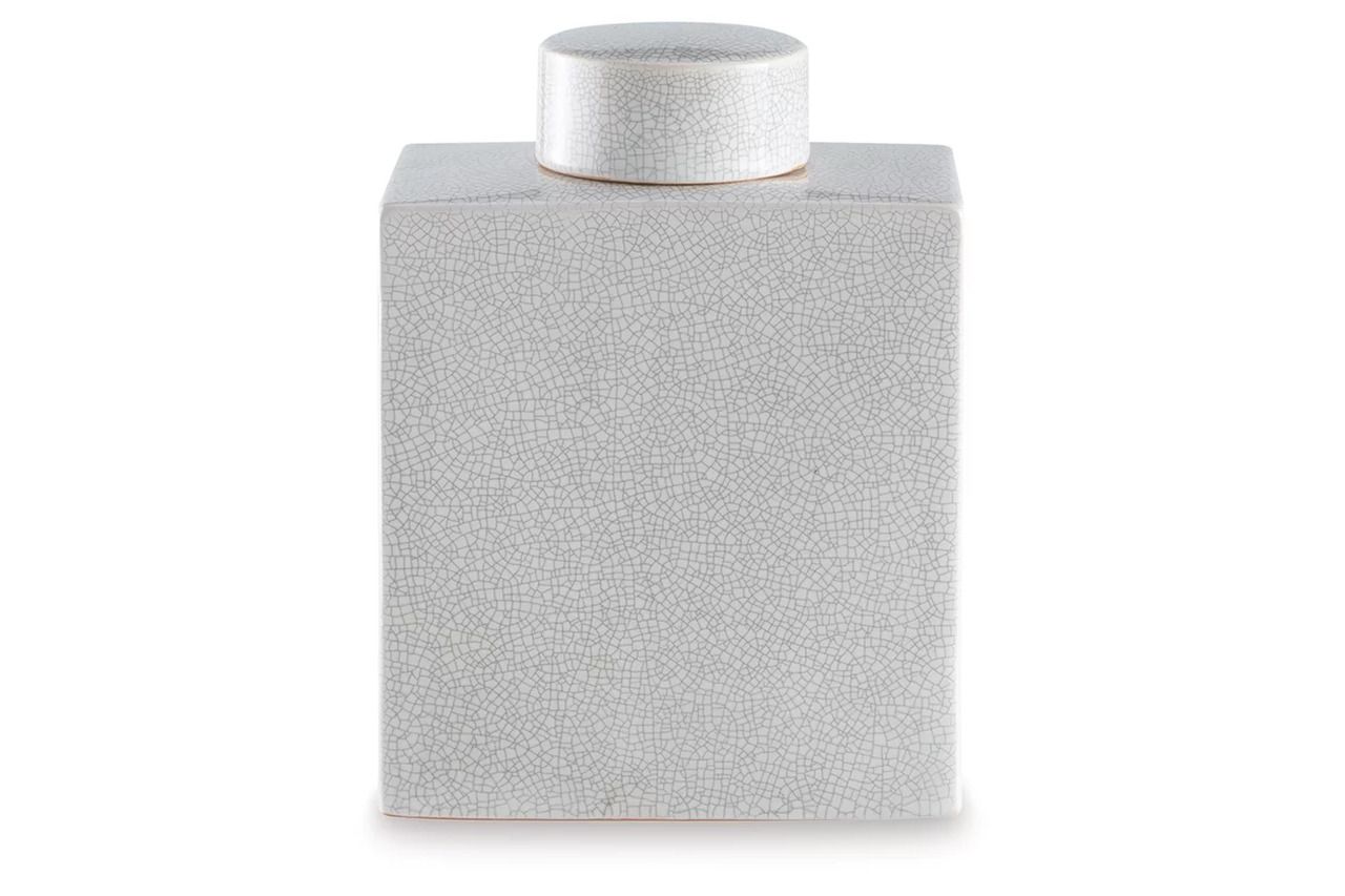 Haddworth Jar In Antique White A2000779