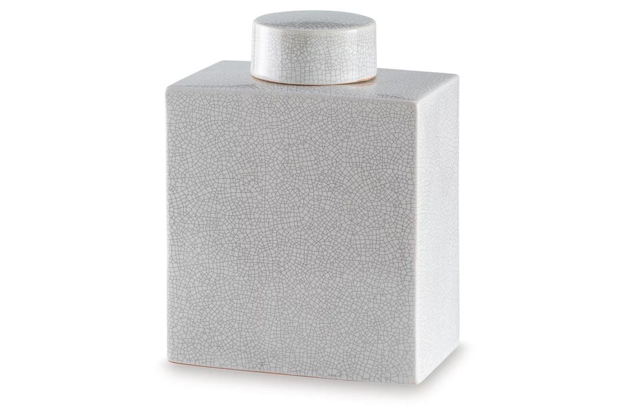Haddworth Jar In Antique White A2000779