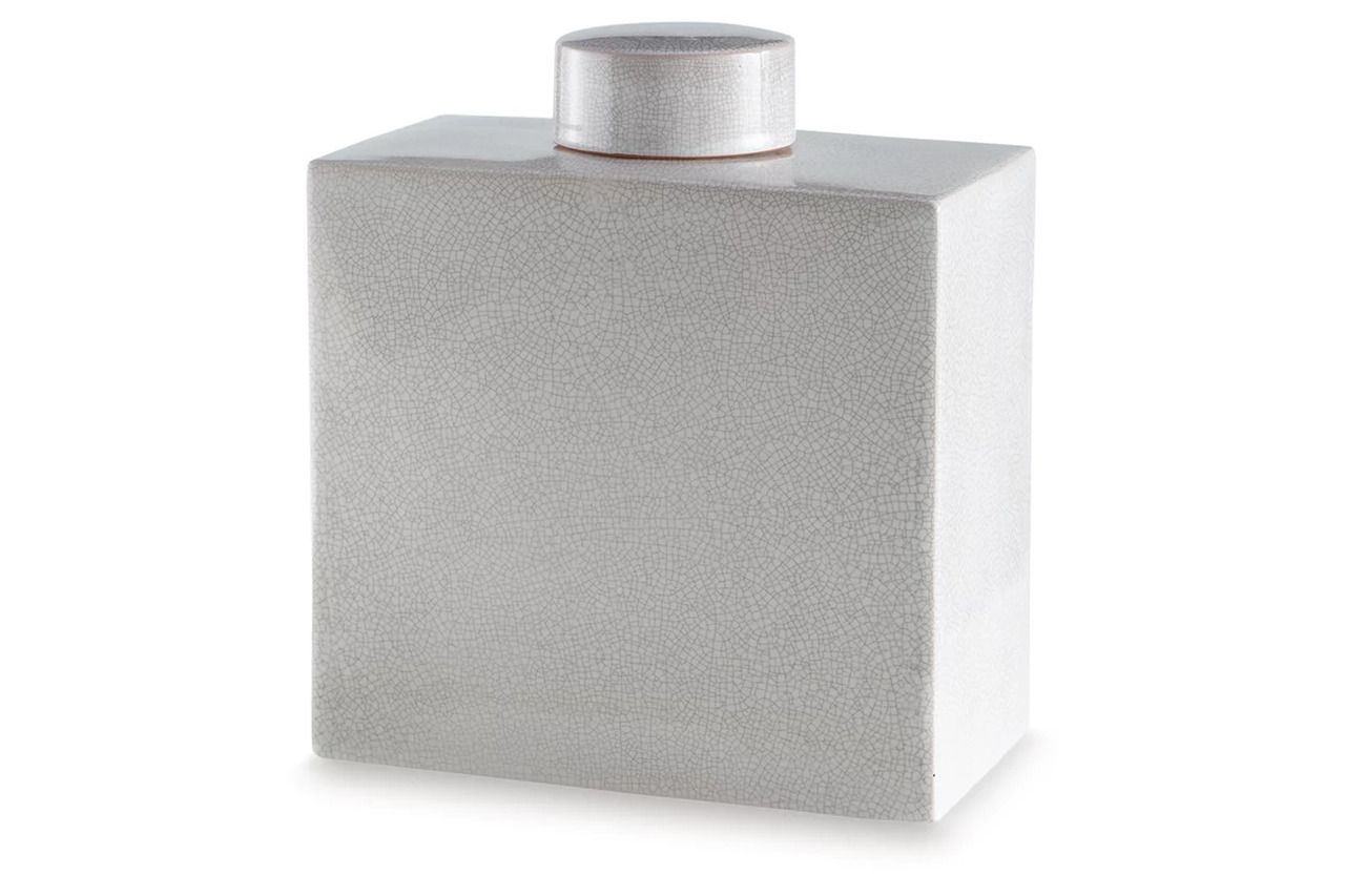 Haddworth Jar In Antique White A2000780
