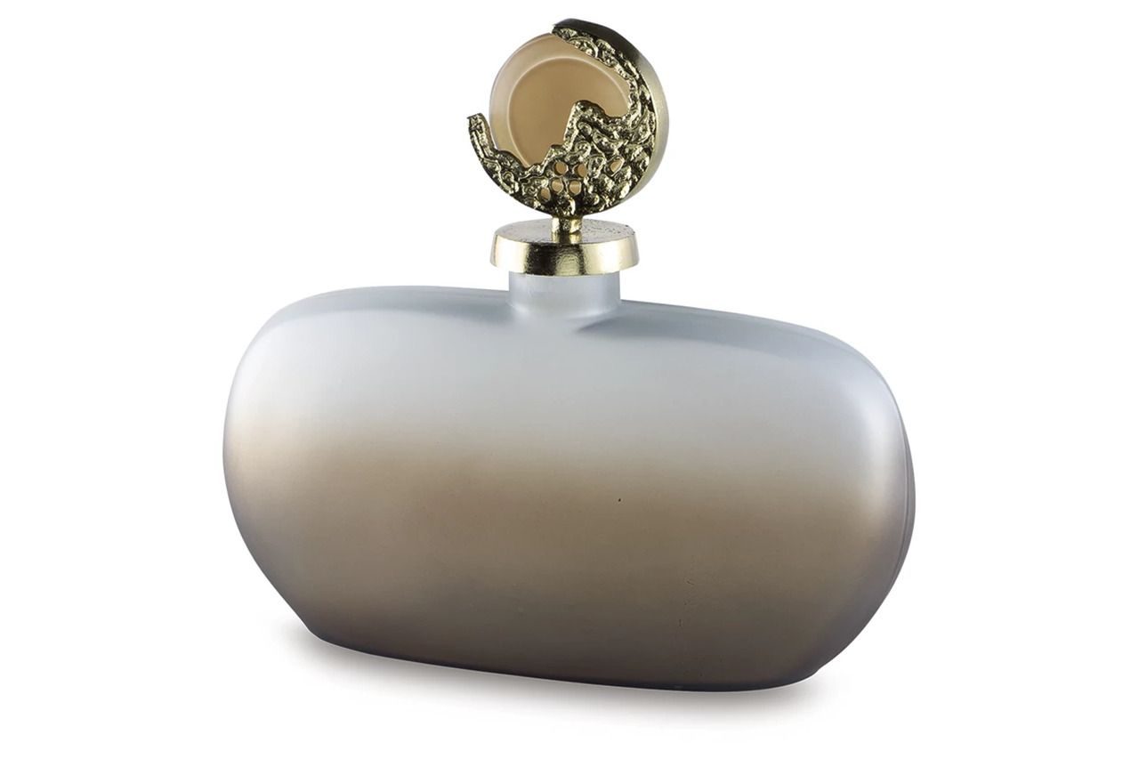 Acario Jar In Taupe/Gold A2000781