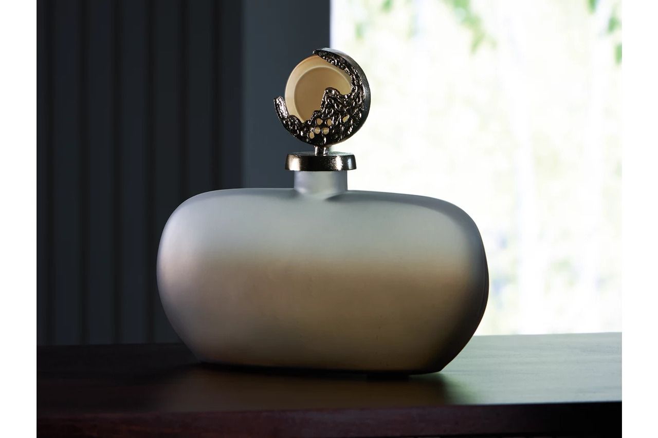 Acario Jar In Taupe/Gold A2000781