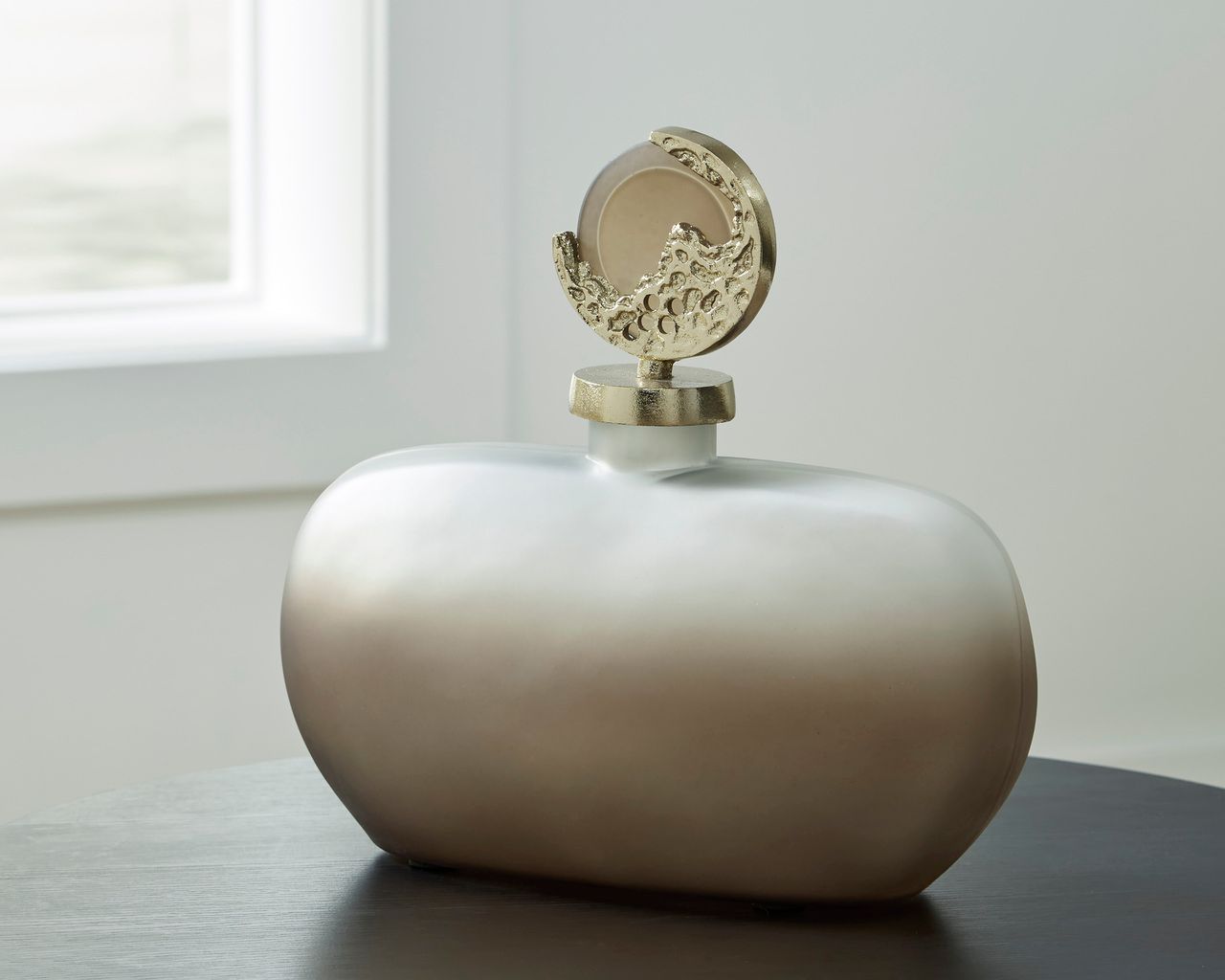 Acario Jar In Taupe/Gold A2000781