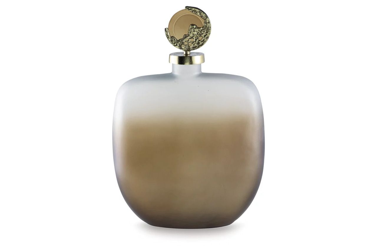 Acario Jar In Taupe/Gold A2000782