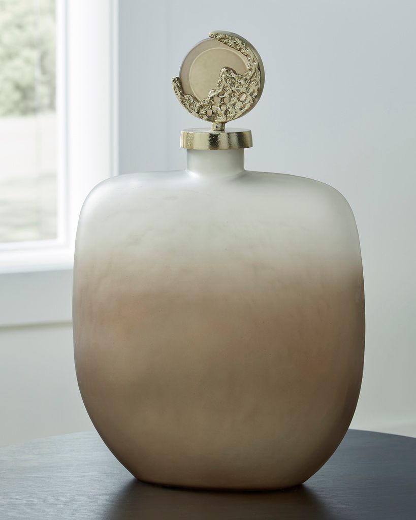 Acario Jar In Taupe/Gold A2000782