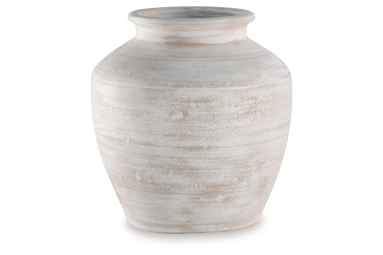 Meadie Vase In Distressed White A2000788