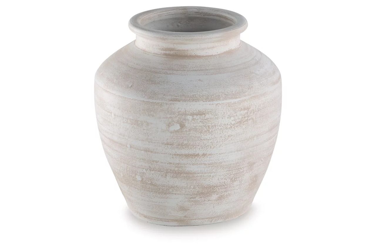 Meadie Vase In Distressed White A2000788