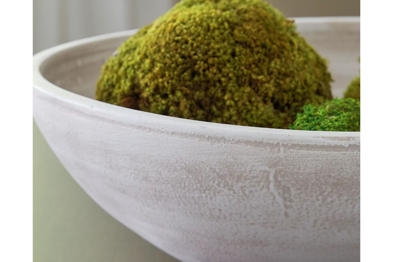 Meadie Bowl In Distressed White A2000789