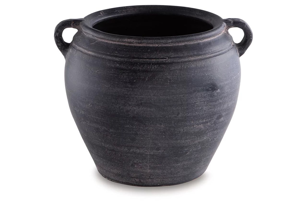 Meadie Vase In Distressed Black A2000790