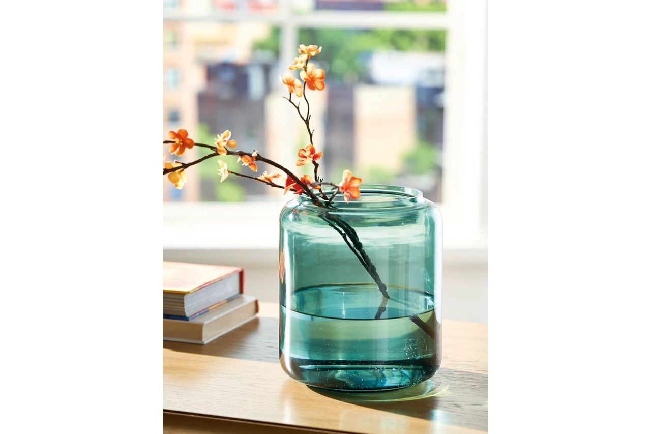 Inisland Vase In Teal A2000797