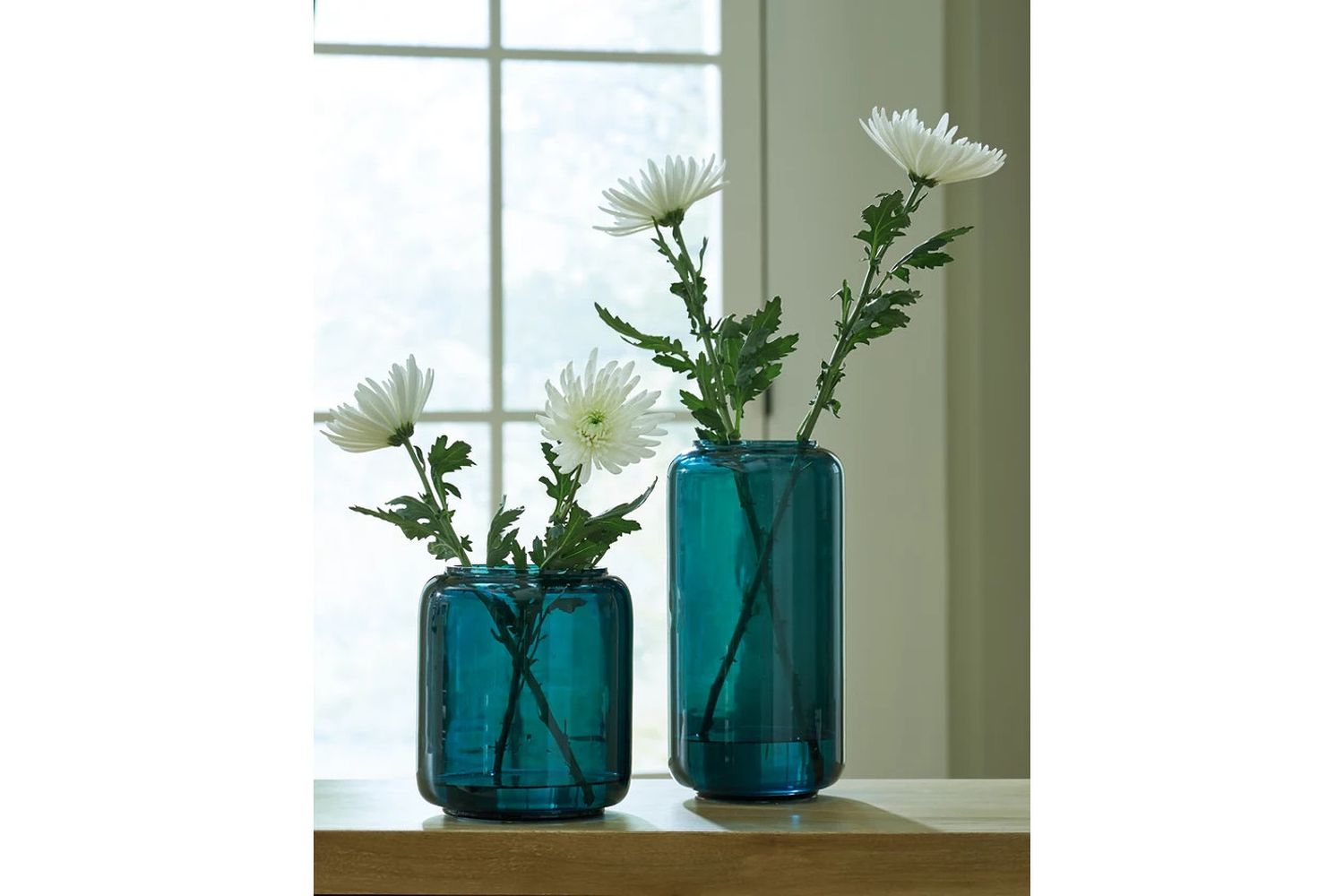 Inisland Vase Set Set of 2 In Teal A2000797A1