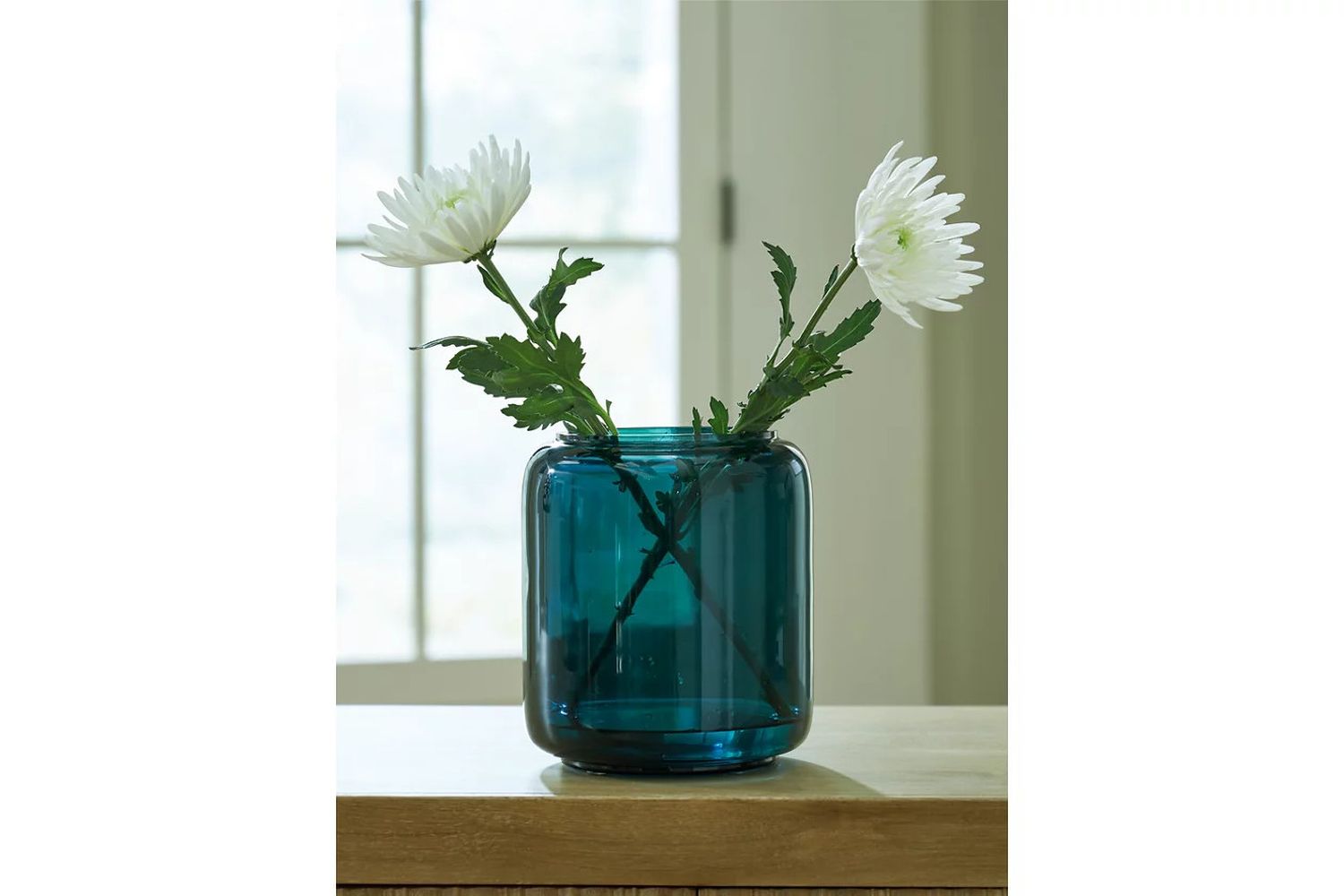 Inisland Vase Set Set of 2 In Teal A2000797A1