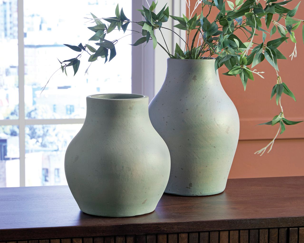 Baychester Vase In Antique Green A2000805
