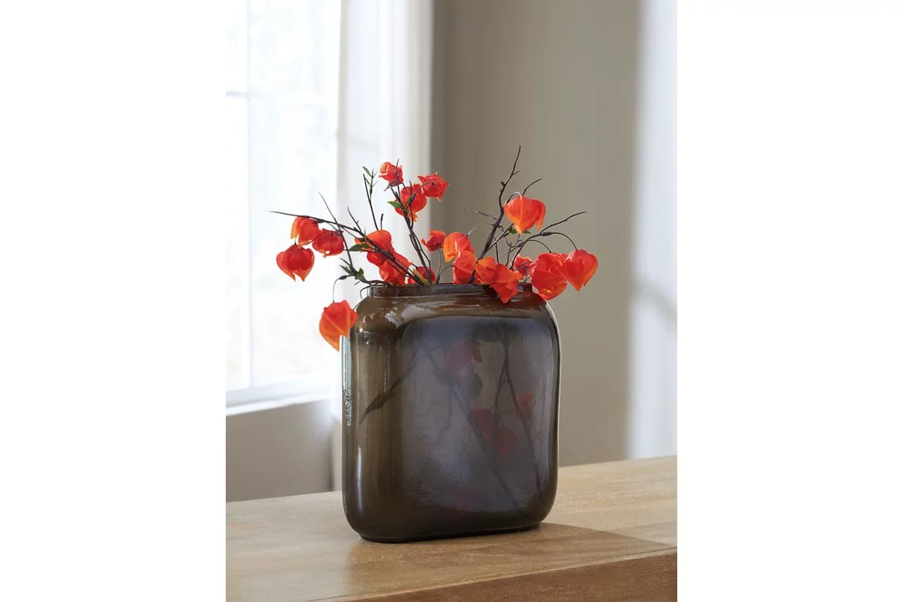 Sumner Medium Vase In Gray and Gold A2000811