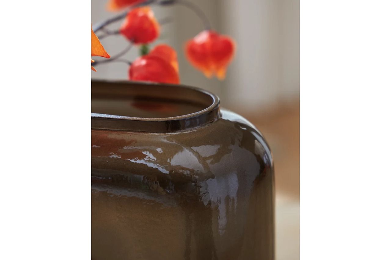 Sumner Small Vase In Gray and Gold A2000812
