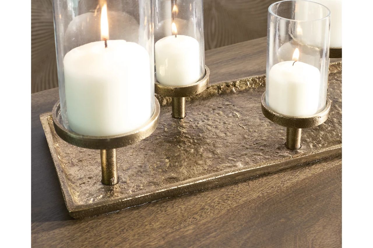 Wallmond Candle Holder In Antique Brass A2000820